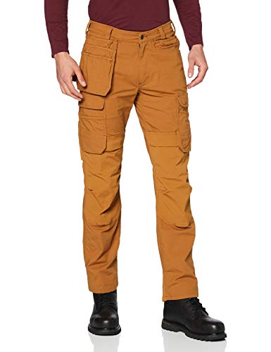 Carhartt Steel Rugged Flex Relaxed Fit Doppelfront-Cargo-Arbeitshose mit Mehreren Taschen, Herren, Braun, W28/L30 von Carhartt