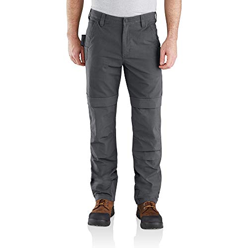 Carhartt Steel Rugged Flex Relaxed Fit Doppelfront Utility Arbeitshose Herren Grau W42/L32 von Carhartt