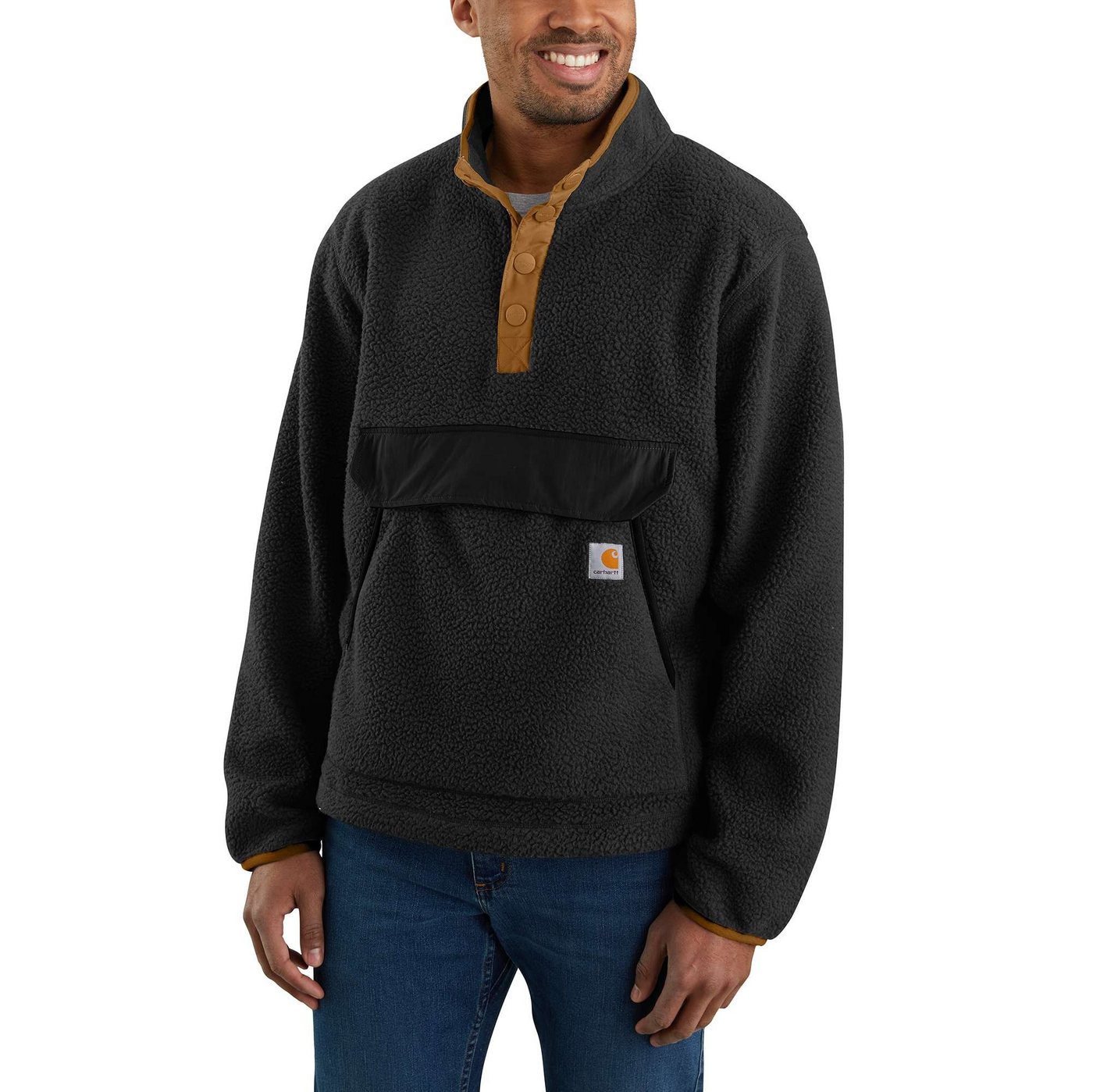 Carhartt Stehkragenpullover Carhartt RELAXED FIT FLEECE PULLOVER 104991 (1-tlg) von Carhartt