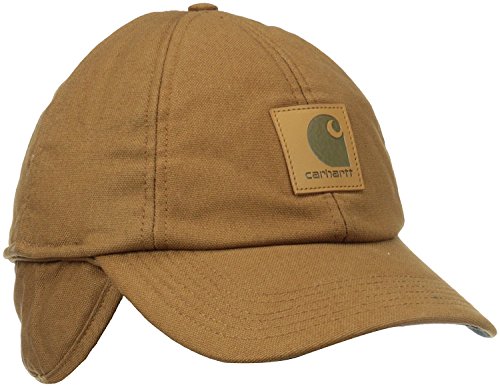 Carhartt Unisex-Adult Stretch Fitted Earflap Baseball Cap, Brown, L/XL von Carhartt