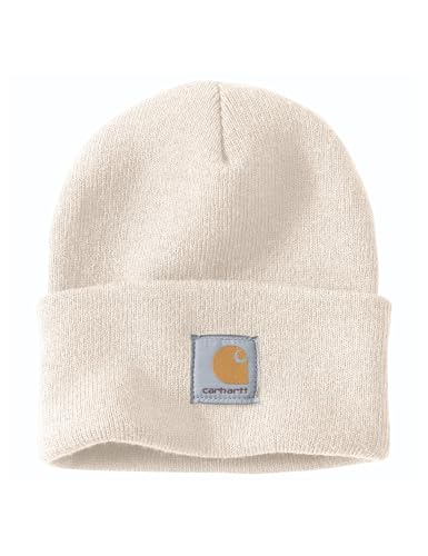 Carhartt Herren Knit Cuffed Beanie Beanie Hat, Winter White, Einheitsgröße von Carhartt