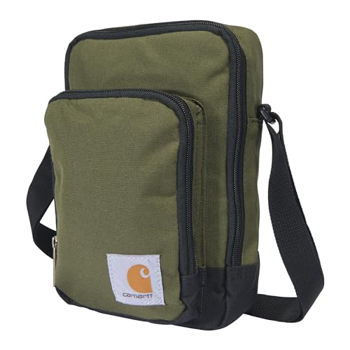 Carhartt Unisex Crossbody-Tasche, langlebig, verstellbare Reißverschluss Umhängetasche, Basil von Carhartt