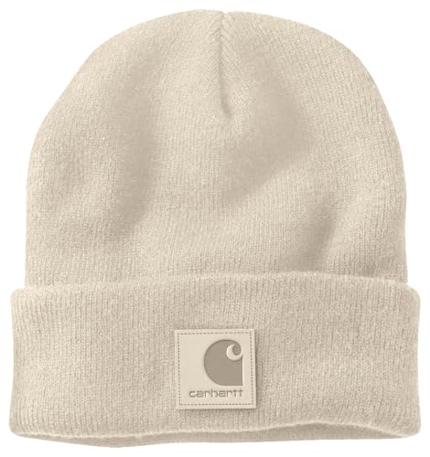 Carhartt Unisex Knit Beanie Hat, White, One Size von Carhartt