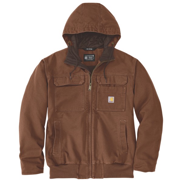 Carhartt - Washed Duck Insulated Active Jacket - Freizeitjacke Gr L braun von Carhartt
