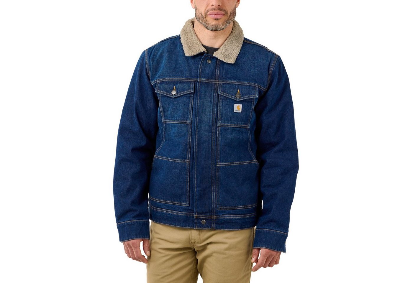 Carhartt Winterjacke Carhartt Herren Winterjacke Relaxed Denim Sherpa Lined von Carhartt