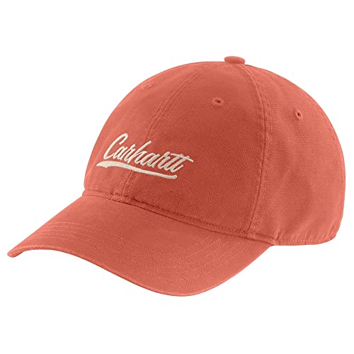 Carhartt Women's Canvas Script Graphic Cap, Desert Orange, OFA von Carhartt