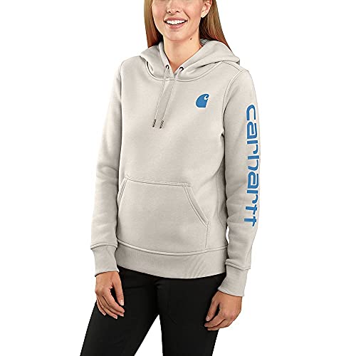 Carhartt Women's Clarksburg Graphic Sleeve Pullover Sweatshirt (Regular and Plus Sizes), W03-Malt, Large von Carhartt