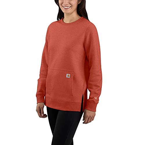 Carhartt Women's Force Relaxed Fit Lightweight Sweatshirt, Desert Orange Heather, X-Small von Carhartt