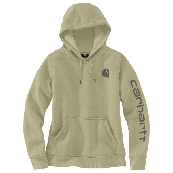 Carhartt - Women's Logo Sleeve Graphic - Hoodie Gr S oliv von Carhartt