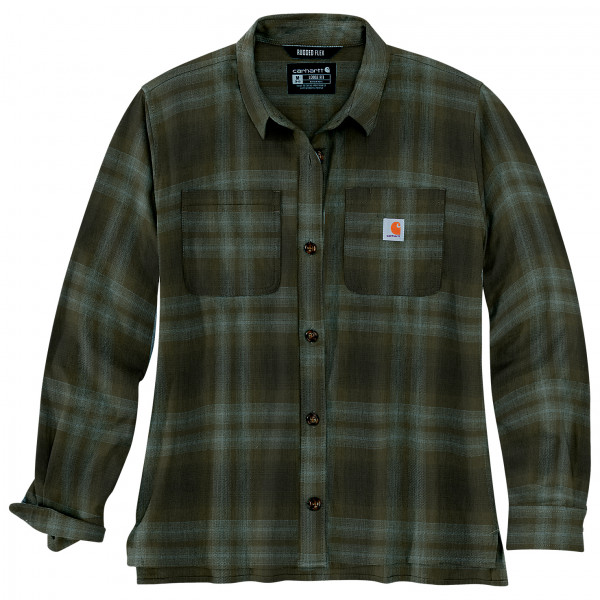 Carhartt - Women's Midweight Flannel L/S Plaid Shirt - Hemd Gr L;M;S;XL;XS braun;grau von Carhartt