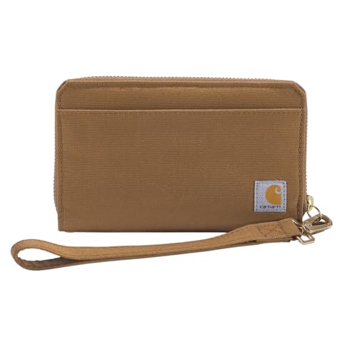 Carhartt Women's Nylon Duck Lay-Flat Clutch Wallet, Brown, OFA von Carhartt