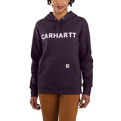 Carhartt Women's Relaxed Fit Midweight Logo Graphic Sweatshirt, Nocturnal Haze Heather, X-Large von Carhartt