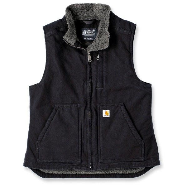 Carhartt - Women's Sherpa Lined Mock Neck Vest - Fleeceweste Gr L;M;S;XL;XS grau;schwarz von Carhartt