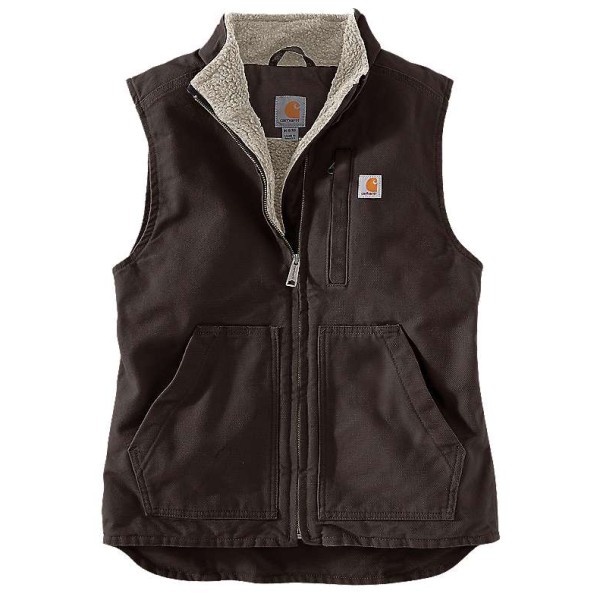 Carhartt - Women's Sherpa Lined Mock Neck Vest - Fleeceweste Gr M schwarz von Carhartt