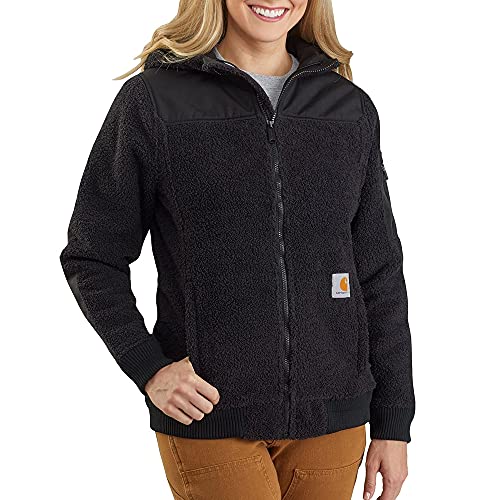 Carhartt Women's Yukon Wind Fighter Fleece Active Jacket, Black, Medium von Carhartt