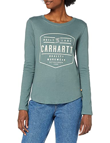 Carhartt Womens Lockhart Graphic Long-Sleeve T-Shirts, Balsam Green, XS von Carhartt