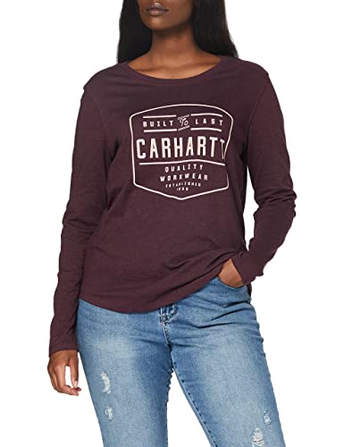 Carhartt Womens Lockhart Graphic Long-Sleeve T-Shirts, Fudge Heather, XS von Carhartt