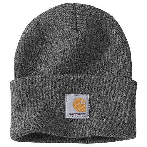 Carhartt Herren Knit Cuffed Beanie Beanie Hat, Coal Heather, Einheitsgröße von Carhartt