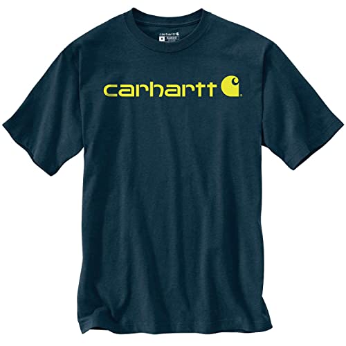 Carhartt Workwear Core Logo Herren-T-Shirt, Farbe: Night Blue Heather, Größe: M von Carhartt