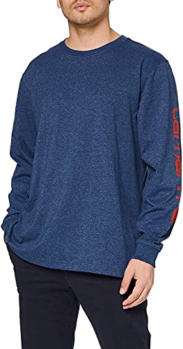 Carhartt Workwear Long Sleeve Logo Shirt, Farbe: Stonewash, Größe: L von Carhartt
