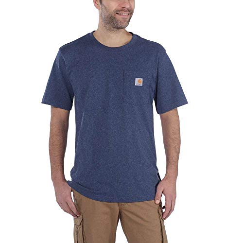 Carhartt Herren Relaxed Fit T-shirt T Shirt, Dark Cobalt Blue Heather, M EU von Carhartt