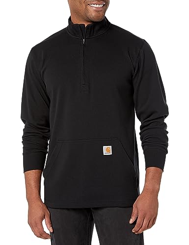 Langärmeliges Thermo-Shirt mit halbhohem Reißverschluss, Black, L von Carhartt