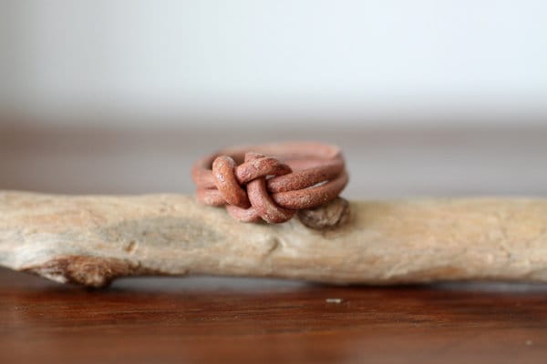 Leder Ring Marine Knoten Für Männer, Handgemachte Mann Ring, Männer-Geschenk, Leder-Herren-Ring, Männerring von CaribbeanPineapple