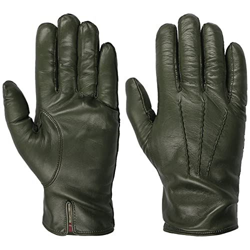 Caridei Classic Nappaleder Herrenhandschuhe Fingerhandschuhe Handschuhe Lederhandschuhe (8 1/2 HS - oliv) von Caridei