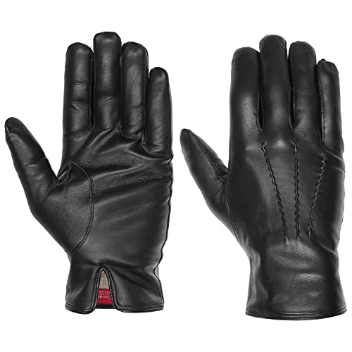 Caridei Classic Nappaleder Herrenhandschuhe Fingerhandschuhe Handschuhe Lederhandschuhe (8 HS - schwarz) von Caridei