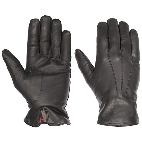Caridei Classic Nappaleder Herrenhandschuhe Fingerhandschuhe Handschuhe Lederhandschuhe (9 1/2 HS - grau) von Caridei