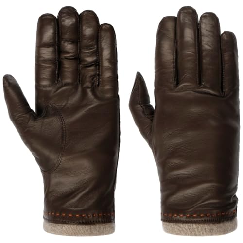 Caridei Jumia Lederhandschuhe mit Kaschmir Handschuhe Damenhandschuhe Fingerhandschuhe (6 1/2 HS - braun) von Caridei