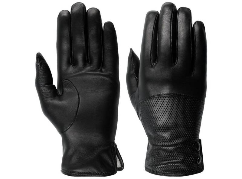 Caridei Lederhandschuhe (1-St) Handschuhe mit Futter, Made in Italy von Caridei