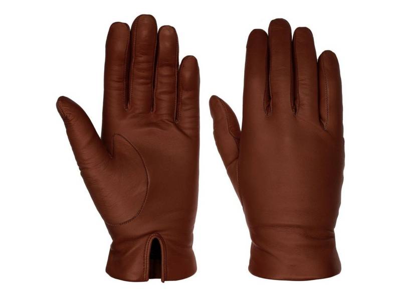 Caridei Lederhandschuhe (1-St) Fingerhandschuhe mit Futter, Made in Italy von Caridei