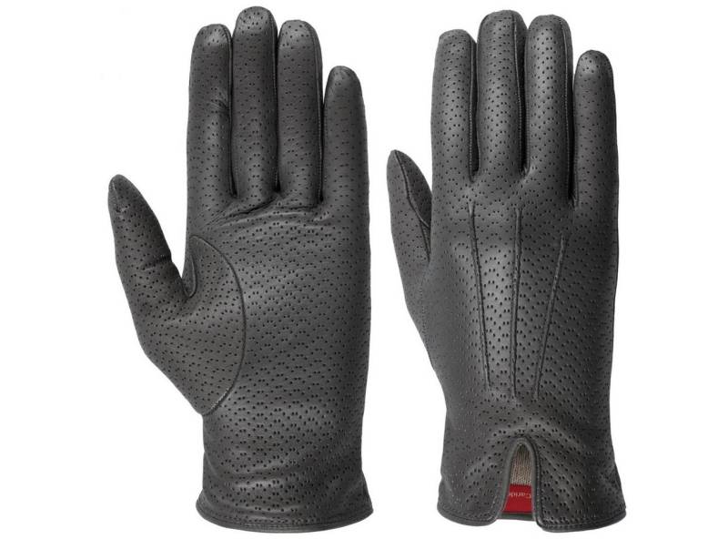 Caridei Lederhandschuhe (1-St) Fingerhandschuhe mit Futter, Made in Italy von Caridei