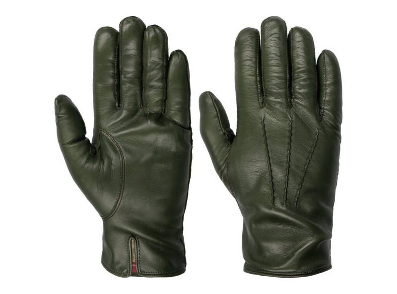 Caridei Lederhandschuhe (1-St) Fingerhandschuhe mit Futter, Made in Italy von Caridei