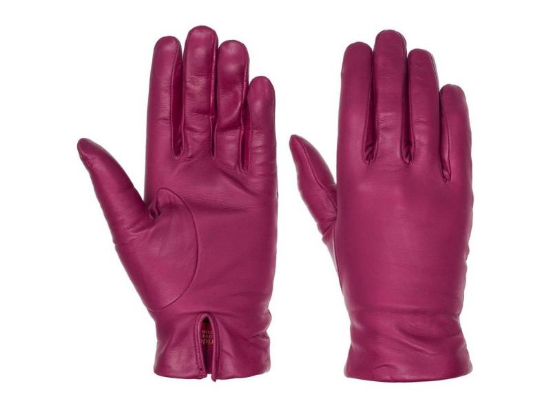 Caridei Lederhandschuhe (1-St) Fingerhandschuhe mit Futter, Made in Italy von Caridei