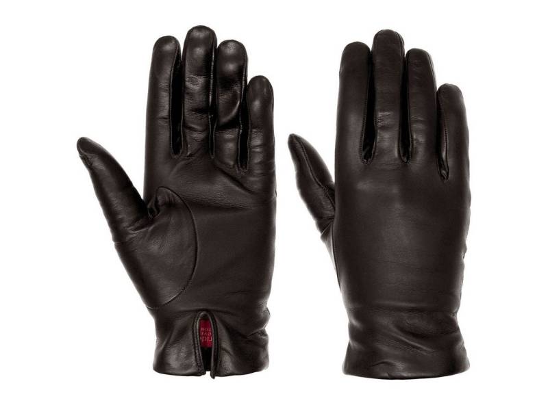 Caridei Lederhandschuhe (1-St) Fingerhandschuhe mit Futter, Made in Italy von Caridei