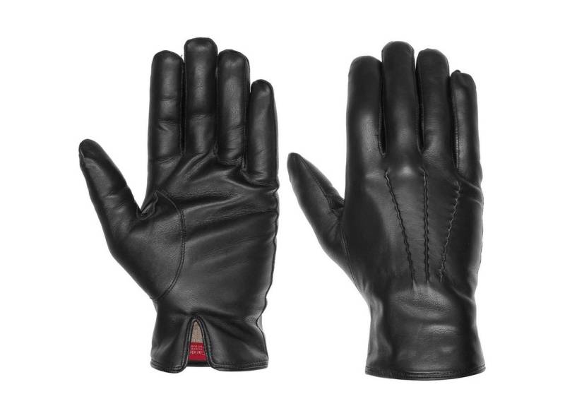 Caridei Lederhandschuhe (1-St) Fingerhandschuhe mit Futter, Made in Italy von Caridei