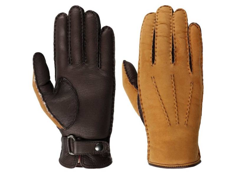 Caridei Lederhandschuhe (1-St) Handschuhe mit Futter, Made in Italy von Caridei