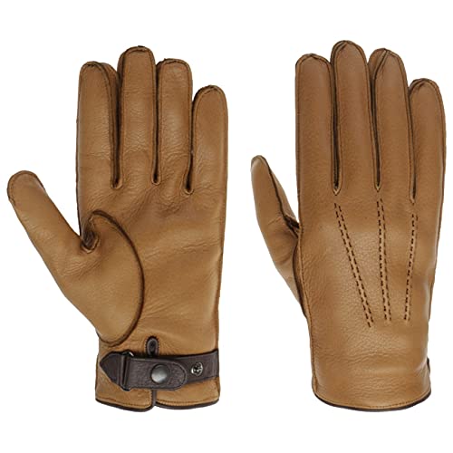 Caridei Soft Hirschleder Handschuhe Fingerhandschuhe Herrenhandschuhe (9 HS - cognac) von Caridei