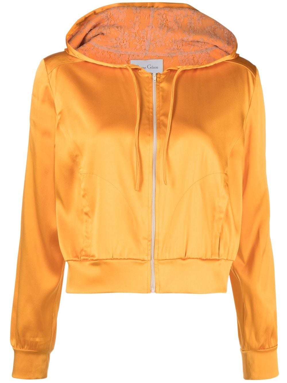 Carine Gilson Kapuzenjacke aus Seide - Orange von Carine Gilson