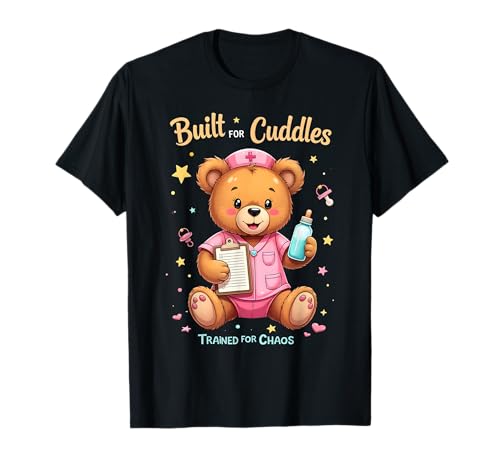 Kuschelkrankenschwester Bär, Design: Chaos für Kinder, gebaut zum Kuscheln T-Shirt Kuschelkrankenschwester Bär, Design: Chaos für Kinder, gebaut zum Kuscheln T-Shirt von Caring Nursing Apparel for Pediatric Staff and