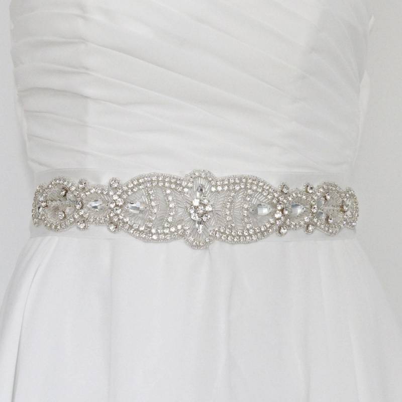 Strass-Hochzeitsgürtel Im Art-Deco-Stil, Schmuckgürtel, Strassgürtel von CariniAccessoires