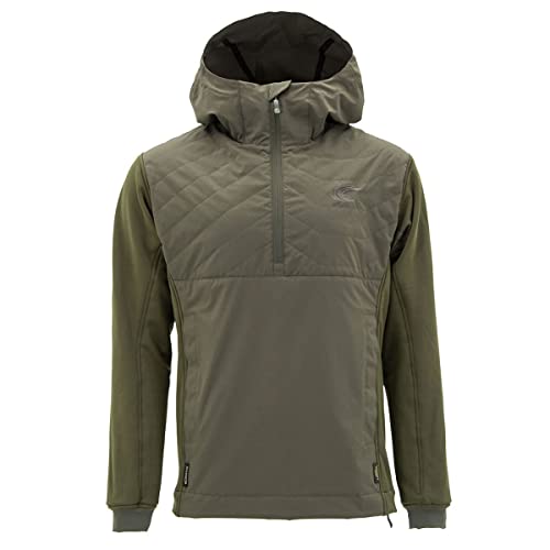 Carinthia G-Loft Ultra Hoodie Gefütterter Herren Kapuzen-Pullover mit großen Känguru-Taschen Taktischer Outdoor Winter-Pullover mit Seiten-Eingriff Olive von Carinthia