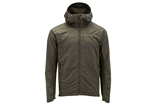 Carinthia TLG Jacket Atmungsaktive, isolierte, ultra-leichte Übergangs-Jacke Herren, winddicht mit Kapuze, Thermo-Jacke für Sport und Freizeit (Oliv, L) von Carinthia