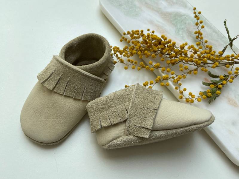 Mokassin Krabbelschuhe Aus Leder Mokassin Krabbelschuhe Aus Leder von Carioli