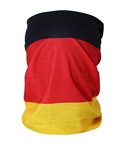 Caripe Damen Herren Multifunktionstuch Gesichtsmaske Bandana Schlauchtuch Gesichtsschutz Sport Motorrad Fahrrad Schlauchschal elastisch (Deutschland 5) von Caripe