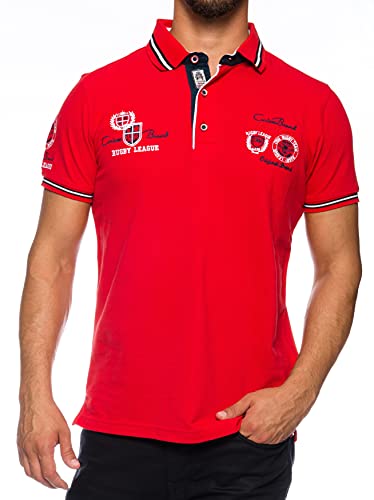 Carisma Kurzarm Poloshirt für Herren 3XL, Rot 100% Baumwolle • Herren Polo Shirt mit Stickerei • Regular Fit Shirt mit angenehmen von Carisma