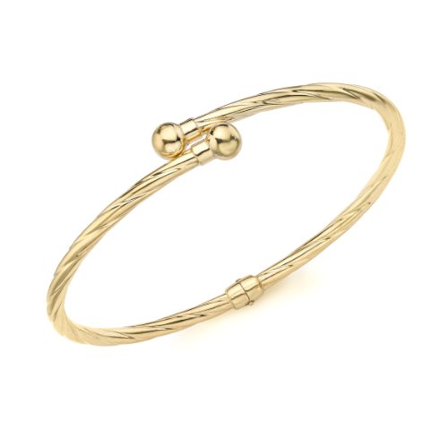 CARISSIMA Damen 9 Karat Gelbgold Überkreuzter Gedrehter Armreif von CARISSIMA