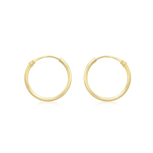 CARISSIMA Gold Kinder 1.2 mm, 13 mm Sleeper Creolen 9k (375) 1.53.9799 von CARISSIMA